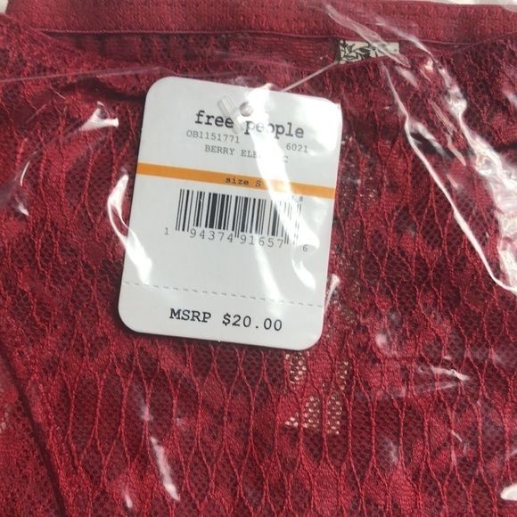 Free‎ People Tameeka Undie Panties Berry Electric S - Picture 5 of 6